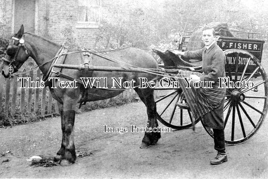 BK 2962 - F Fisher Family Butcher, Slough, Berkshire c1910