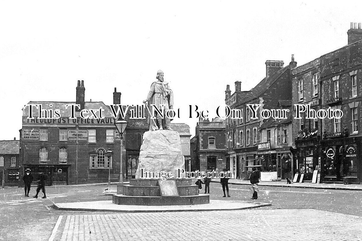 BK 2993 - Alfred The Great Statue, Wantage, Berkshire