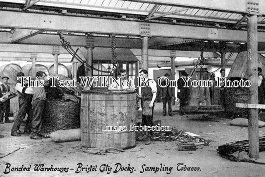 BR 1136 - Bonded Warehouses Sampling Tobacco, Bristol City Docks 1925