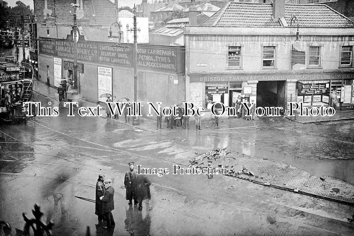 BR 1140 - Flood & Storm Damage, Bristol Tramways c1914