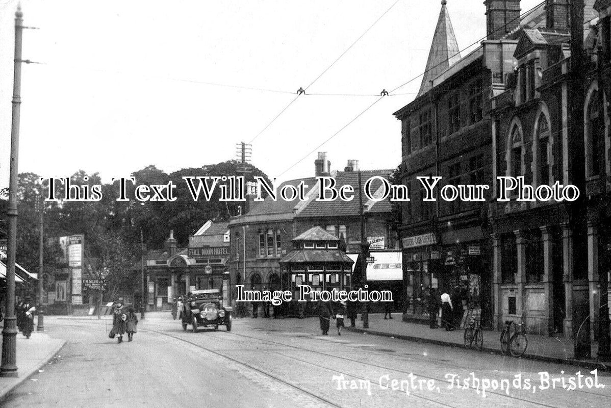 BR 1144 - Tram Centre, Fishponds, Bristol c1912