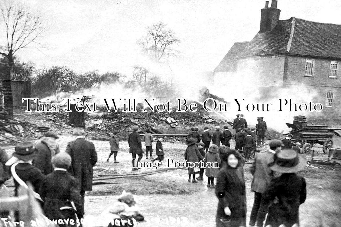 CA 1717 - Fire At Swavesey, Cambridgeshire 1913