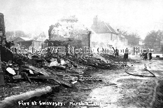 CA 1719 - Fire At Swavesey, Cambridgeshire 1913