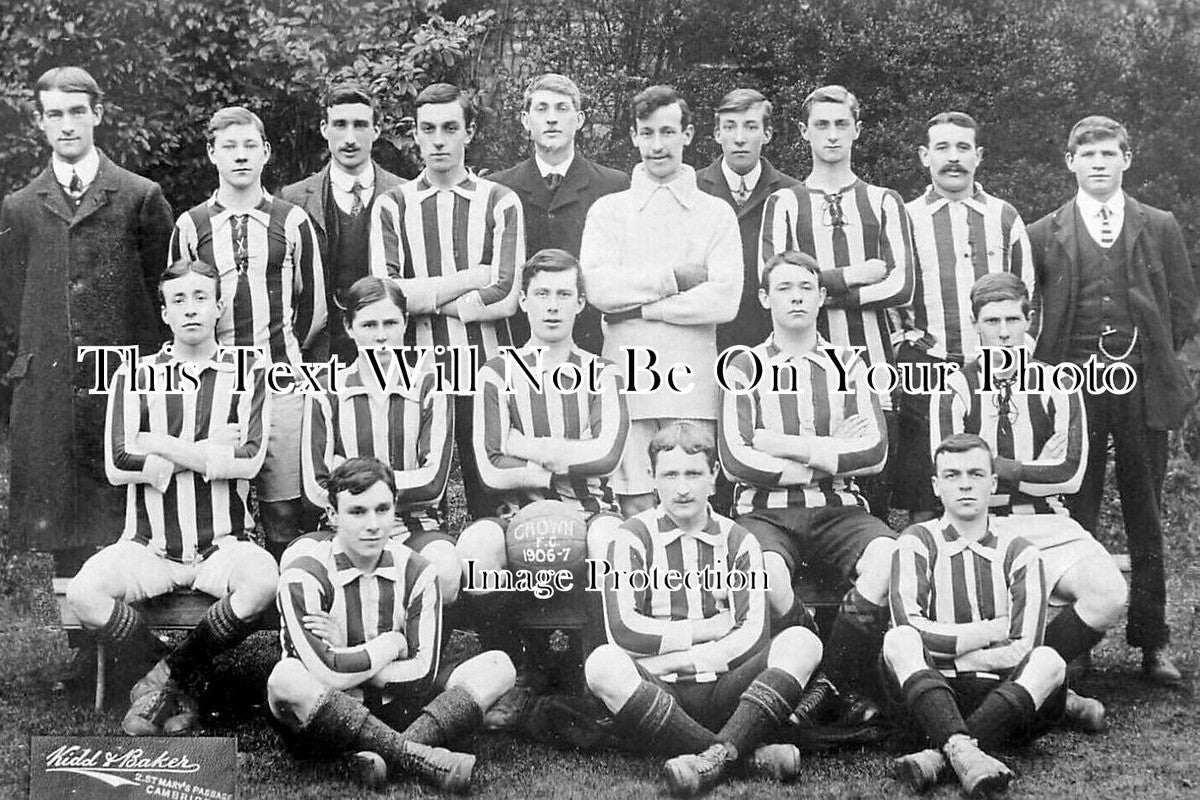 CA 1739 - Crown Football Club Team, Cambridge 1906-07