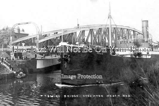 CH 3484 - Stockton Heath Swing Bridge, Cheshire c1914