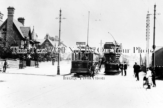 CH 3491 - Ashton & Mottram Bound Tram Cars, Stalybridge, Cheshire