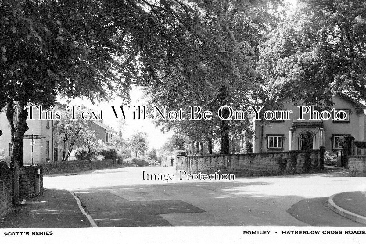 CH 3495 - Hatherlow Cross Roads, Romiley, Cheshire – JB Archive