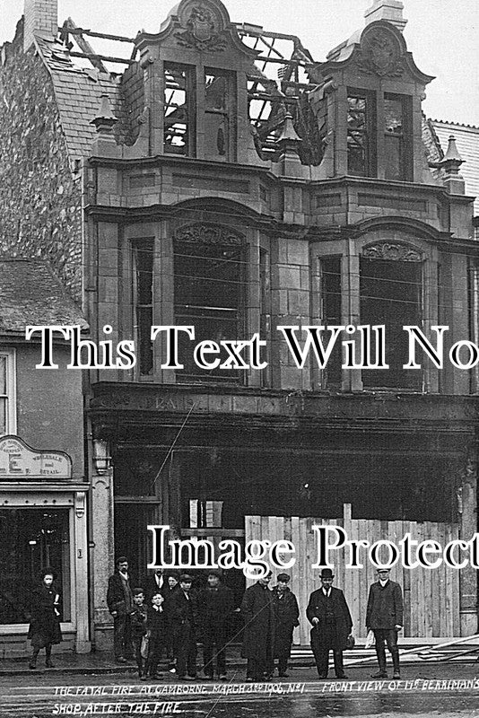CO 4369 - Berrimans Shop Fire, Camborne, Cornwall 1906