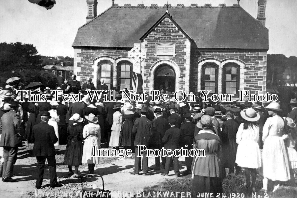 CO 4468 - Unveiling Blackwater War Memorial, Cornwall 1920