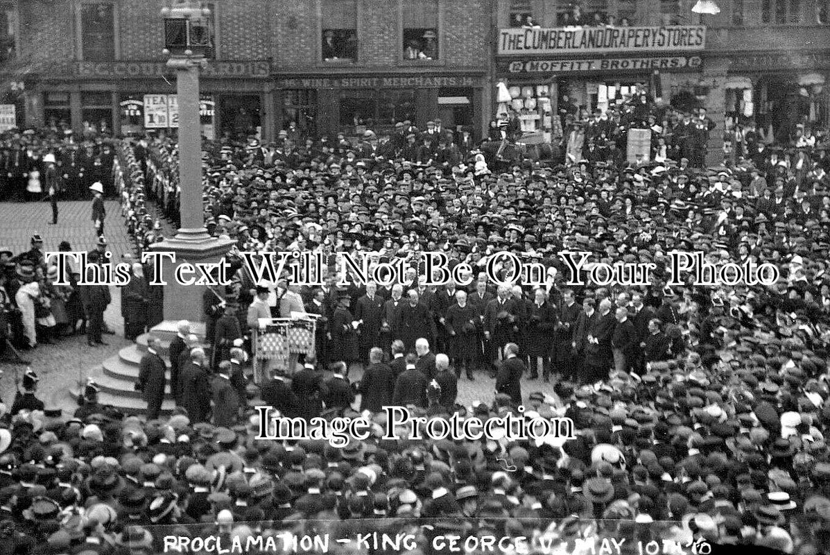 CU 2294 - Proclamation Of King George V At Carlisle, Cumbria