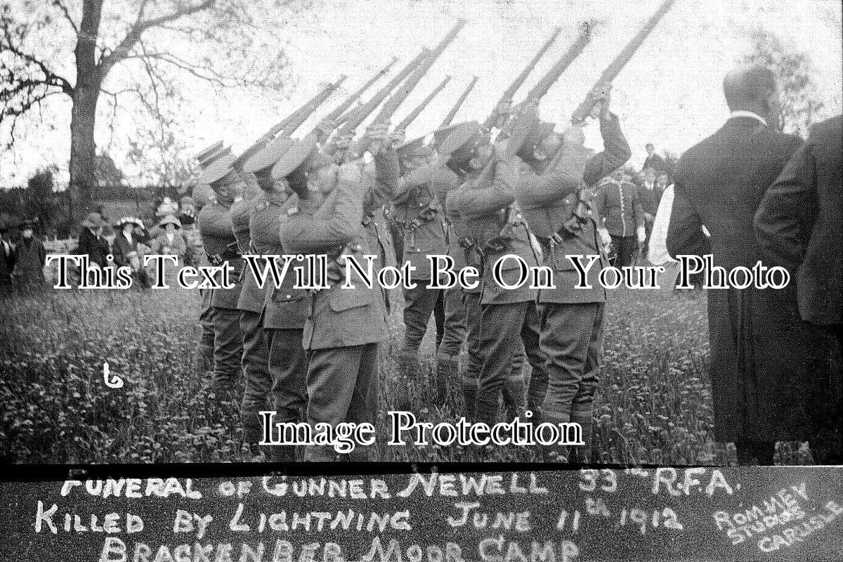 CU 2297 - Military Funeral, Brackenber Moor Camp, Cumbria 1912