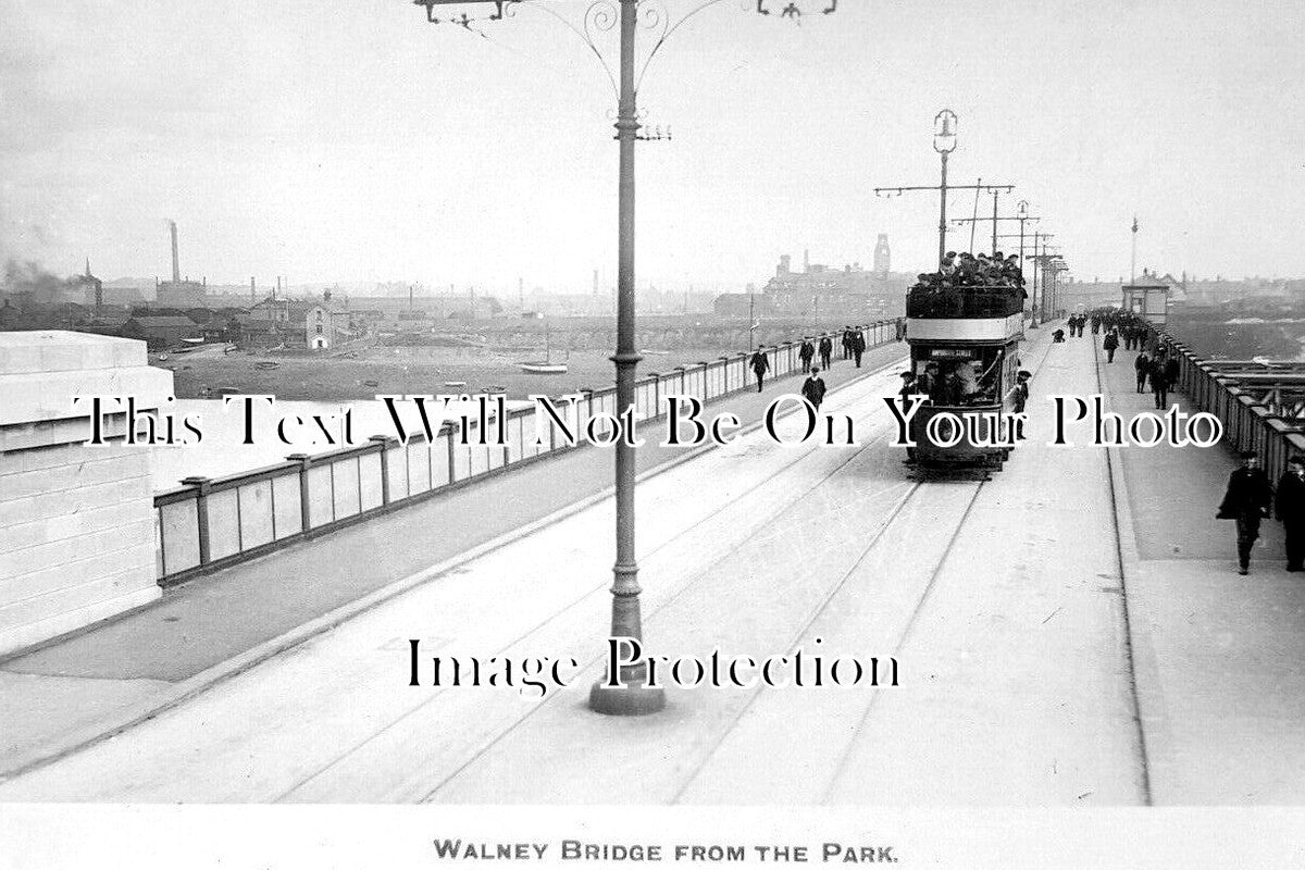 CU 2307 - Walney Bridge From The Park, Barrow In Furness, Cumbria