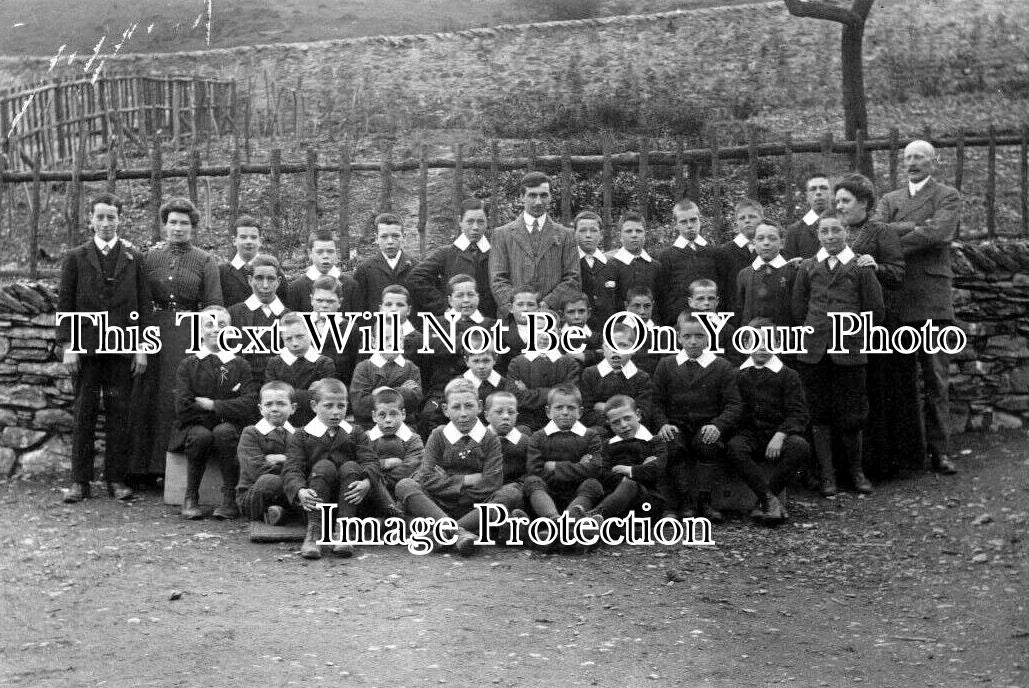 CU 2317 - School Class At Crosthwaite, Cumbria c1910