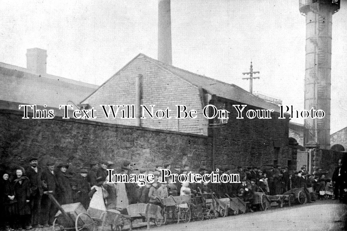 CU 2340 - Queuing For Coke, Miners Strike, Stanley Street, Workington 1912