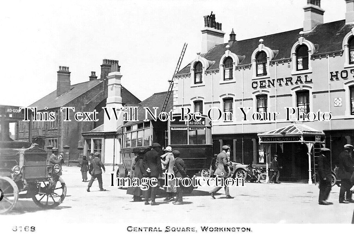 CU 2346 - Central Hotel & Square, Workington, Cumbria