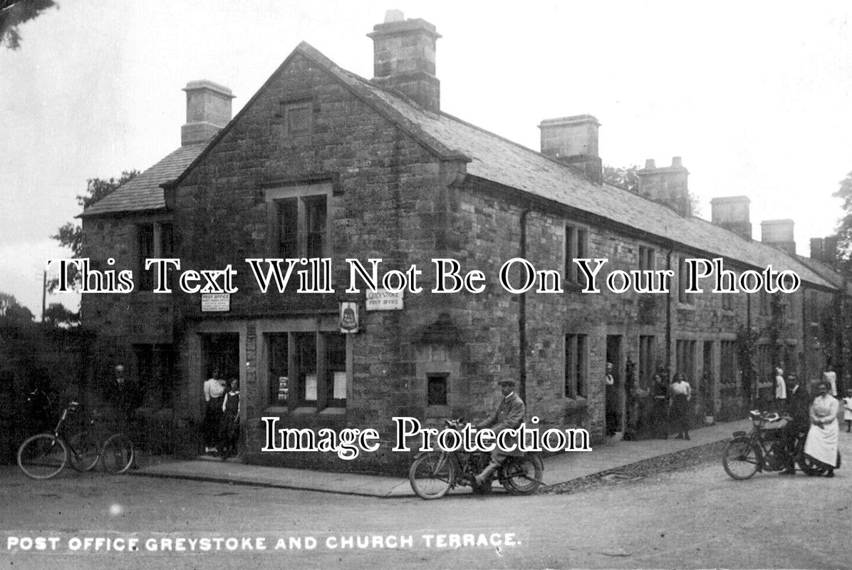 CU 2361 - Church Terrace & Post Office, Greystoke, Cumbria