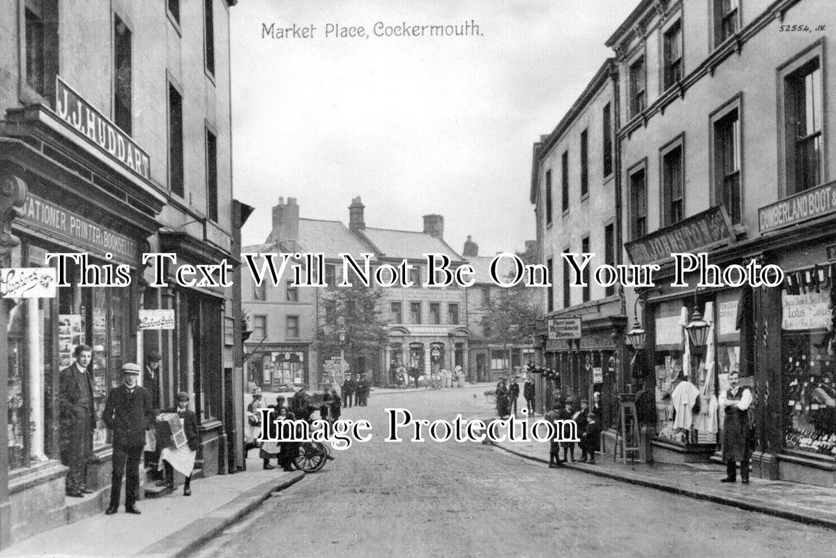 CU 2439 - Market Place, Cockermouth, Cumbria