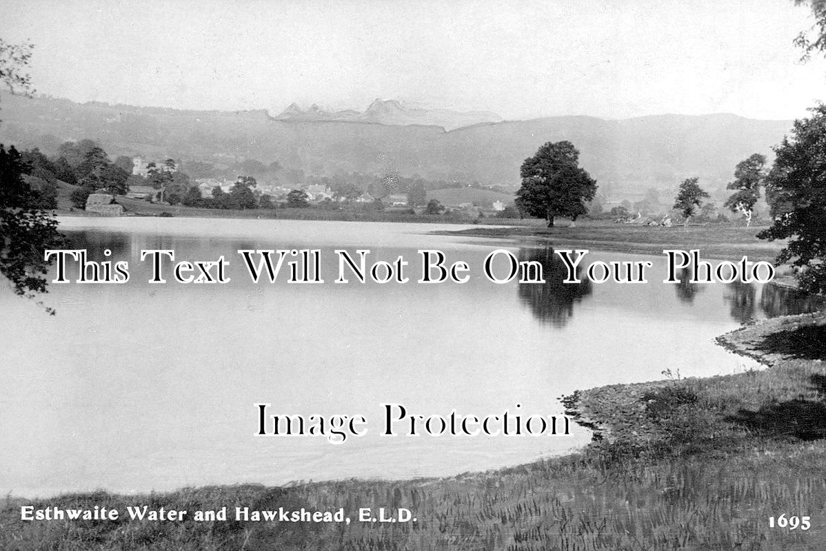 CU 2444 - Esthwaite Water & Hawkshead ELD, Syddal Park, Cumbria c1939