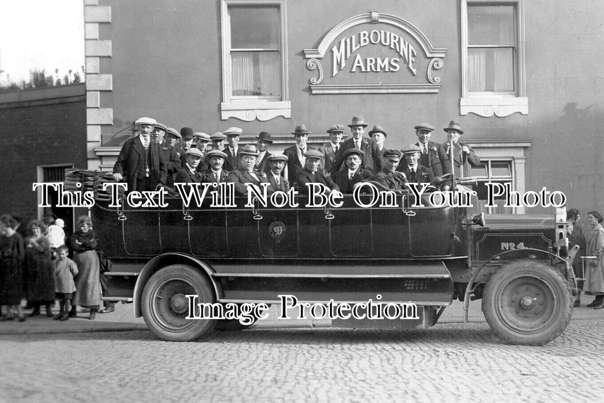 CU 2448 - Charabanc At Milbourne Arms, Carlisle, Cumbria