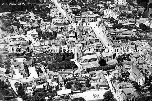 DO 3398 - Aerial View Of Wimborne, Dorset