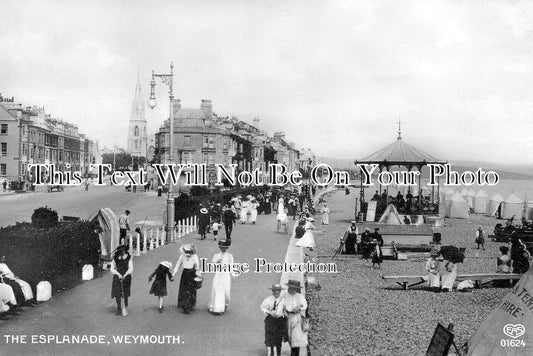 DO 3402 - The Esplanade, Weymouth, Dorset c1913