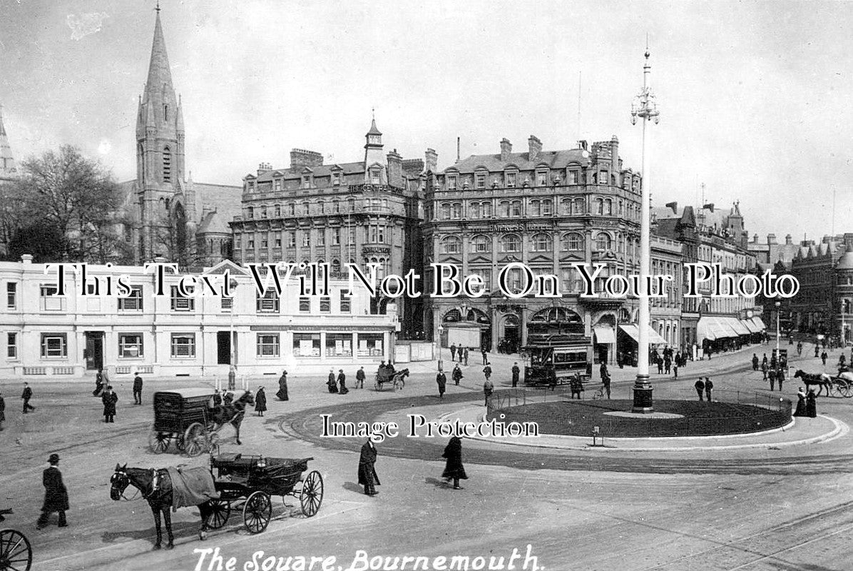 DO 3498 - The Square, Bournemouth, Dorset c1909