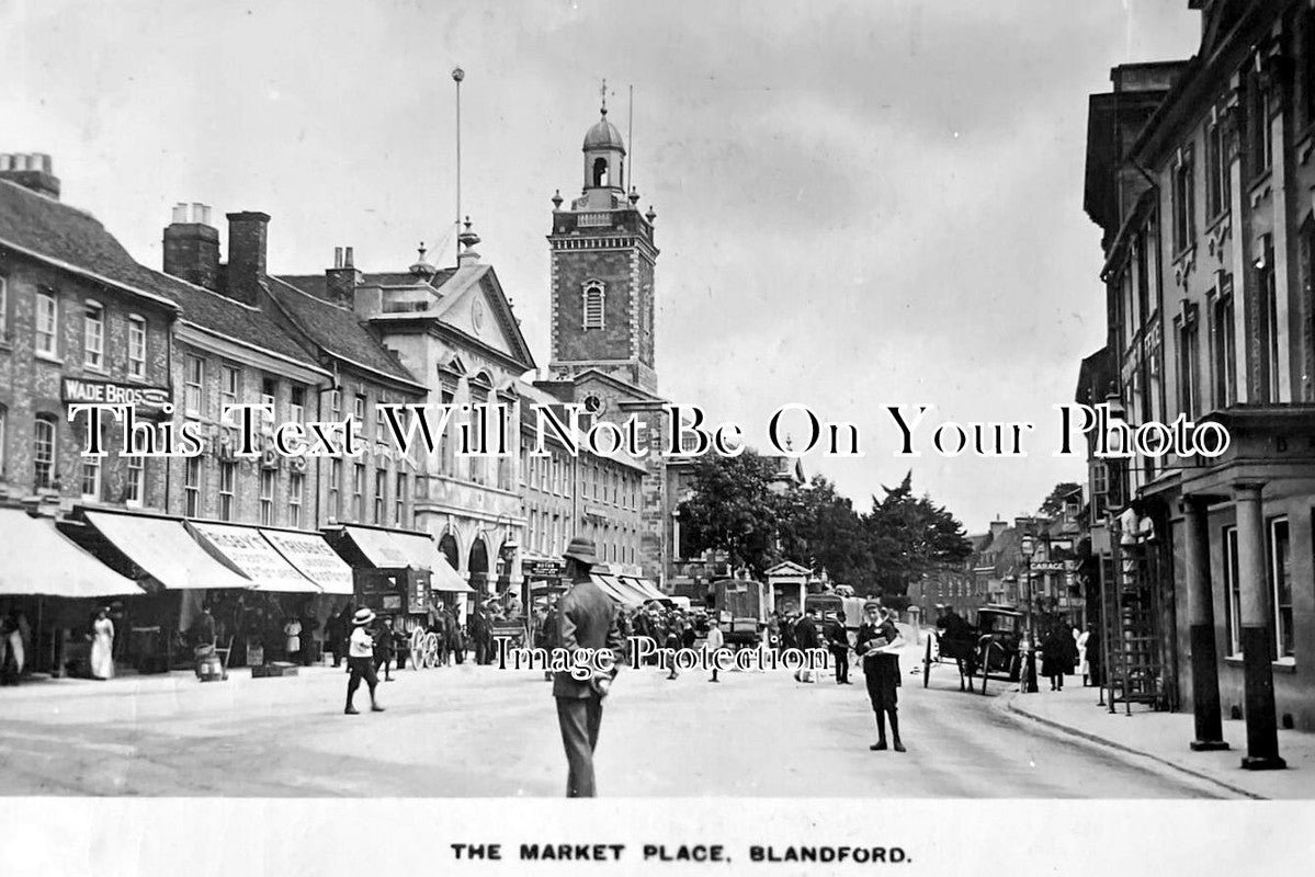 DO 3531 - The Market Place, Blandford, Dorset c1917