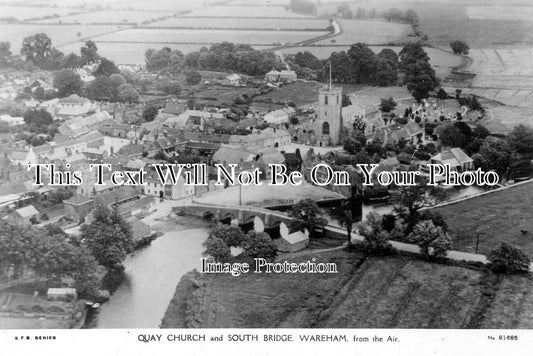 DO 3544 - Quay Church & South Bridge, Wareham, Dorset c1934