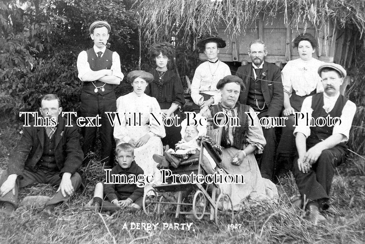 DR 3658 - A Derby Party, Derbyshire 1907