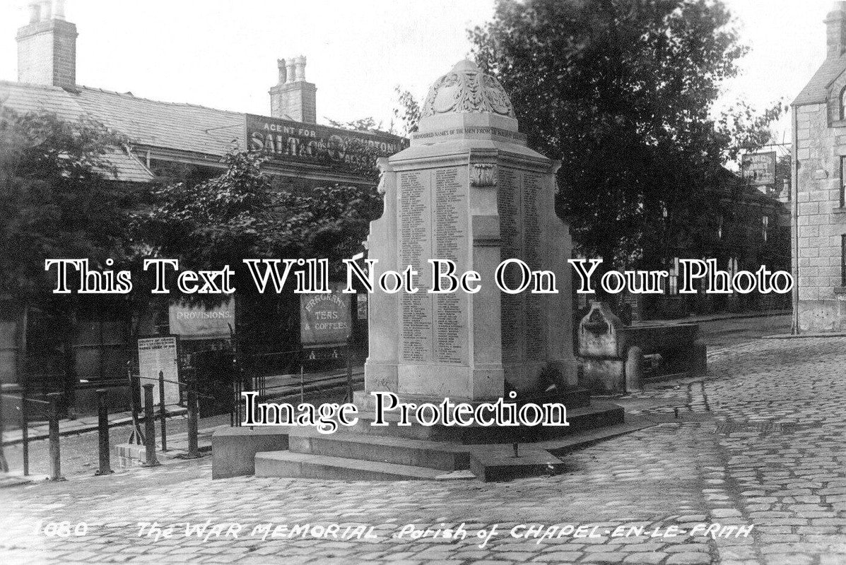 DR 3719 - The War Memorial, Chapel En Le Frith, Derbyshire WW1