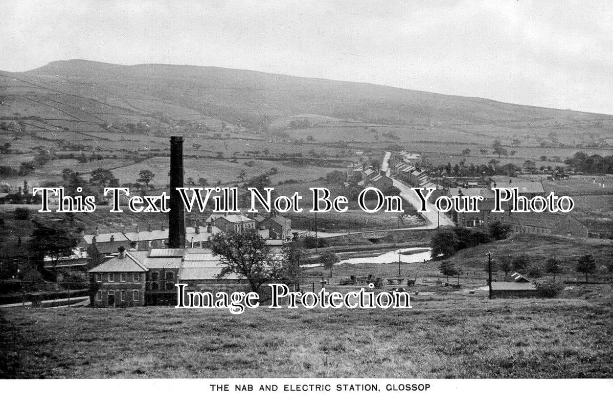 DR 3723 - The Nab & Electric Station, Glossop, Derbyshire c1927