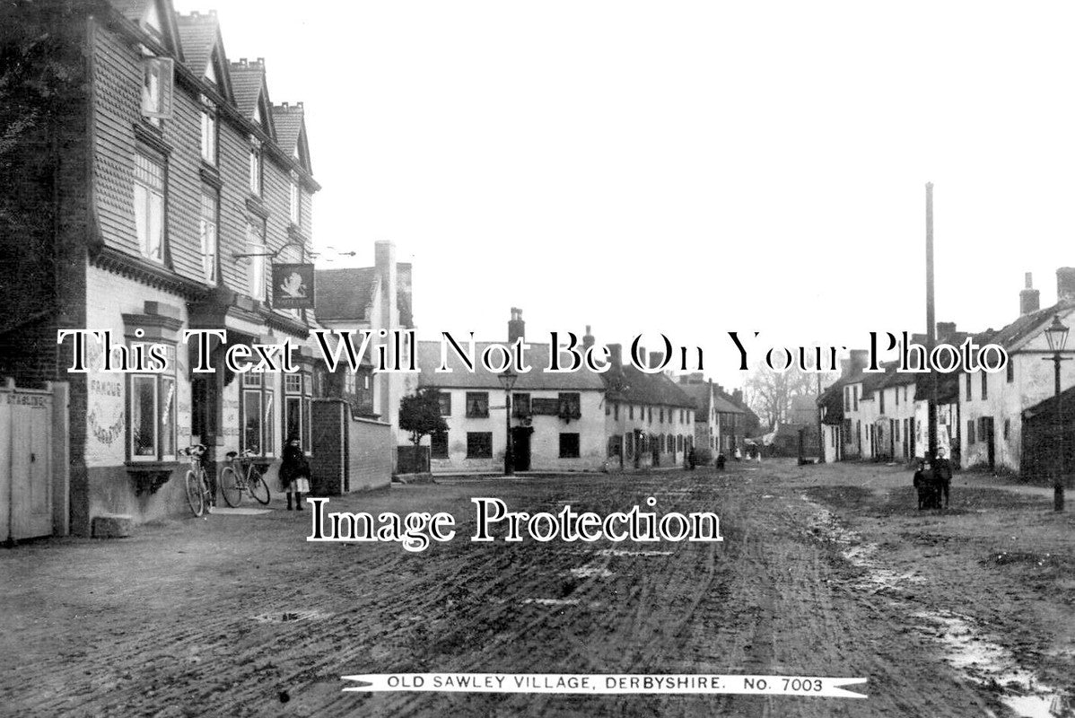 DR 3808 - Old Sawley Village, Derbyshire c1917 – JB Archive