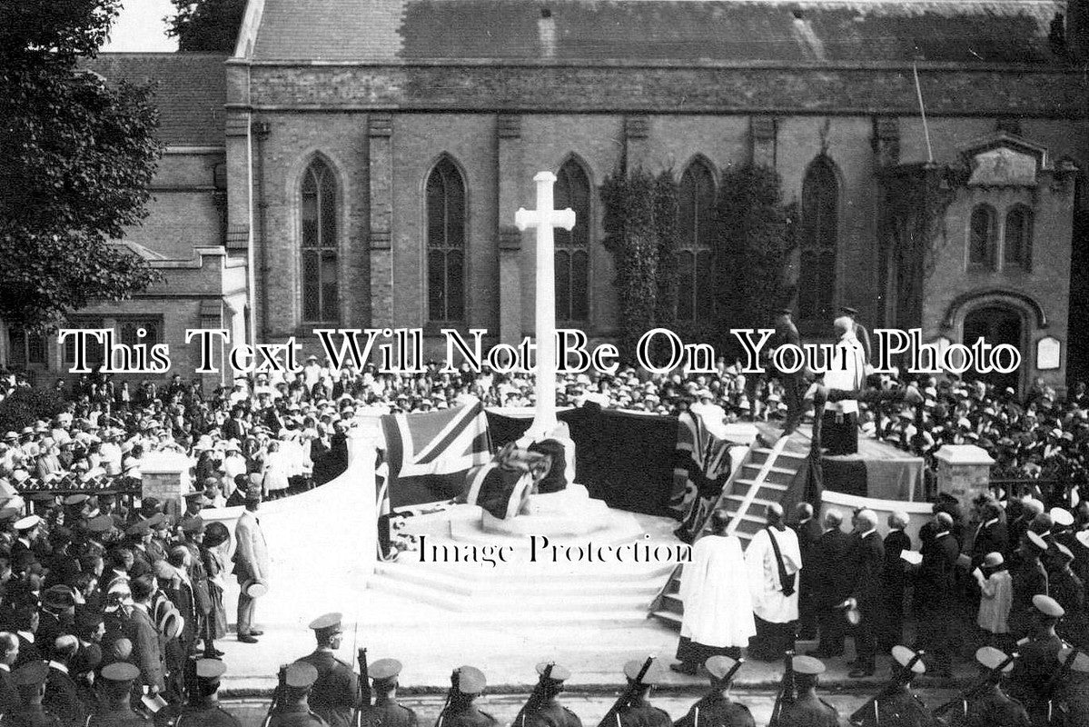 HA 5754 - Unveiling Fareham War Memorial, Hampshire