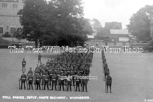 HA 5832 - Drill Parade, Winchester Depot, Hampshire Regiment