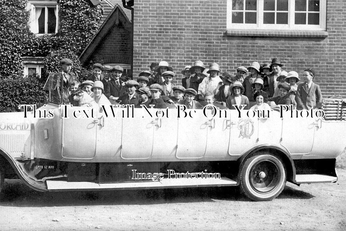 HA 5876 - Orchid Charabanc School Treat, Lyndhurst, Hampshire c1926