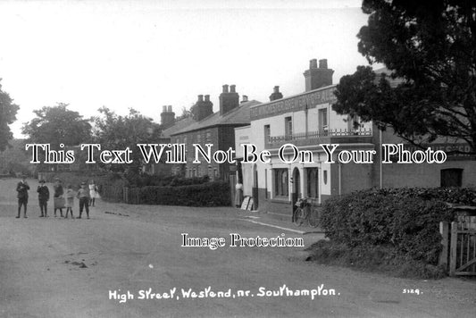 HA 5903 - High Street, Westend Near Southampton, Hampshire c1910