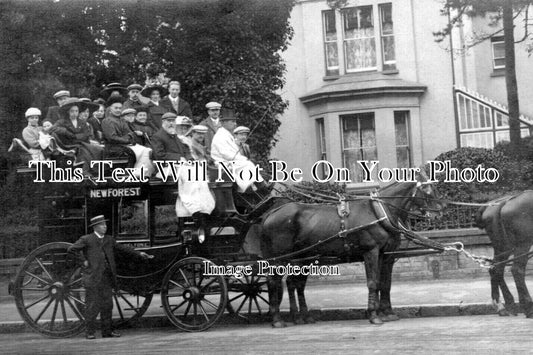 HA 5971 - The Tally Ho Coach, New Forest, Hampshire c1910