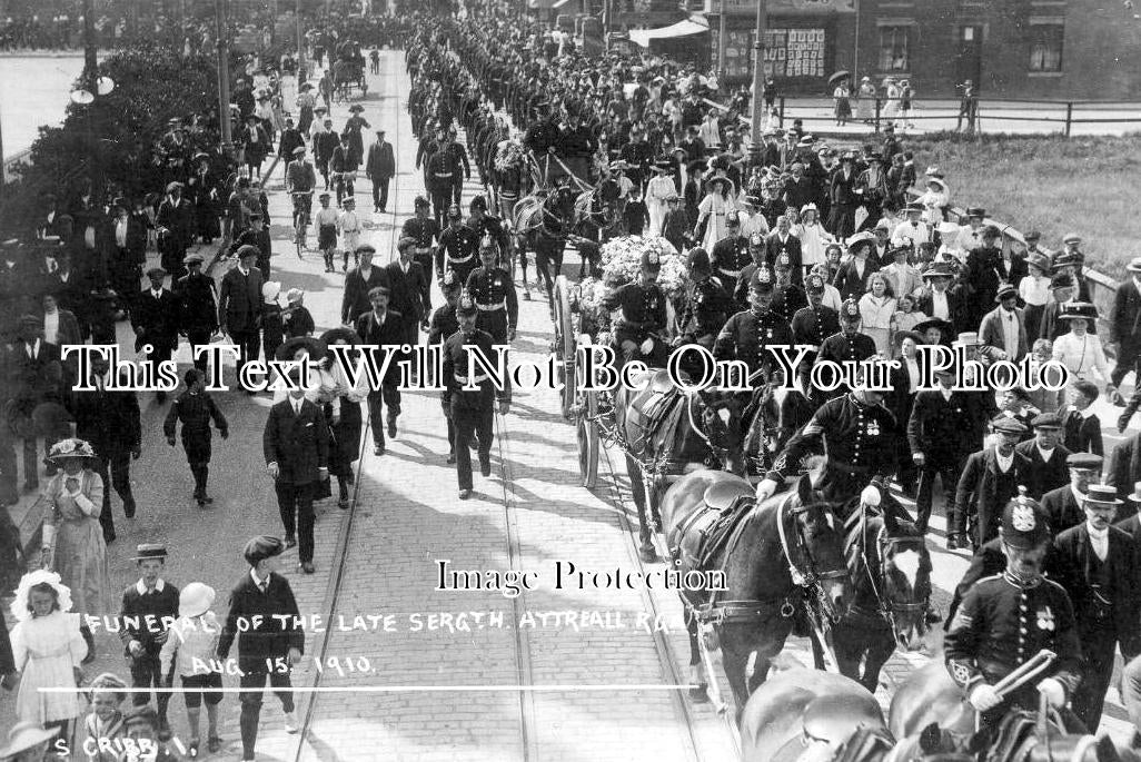 HA 6041 - Funeral Of Sergeant Attreall RGS, Portsmouth, Hampshire 1910