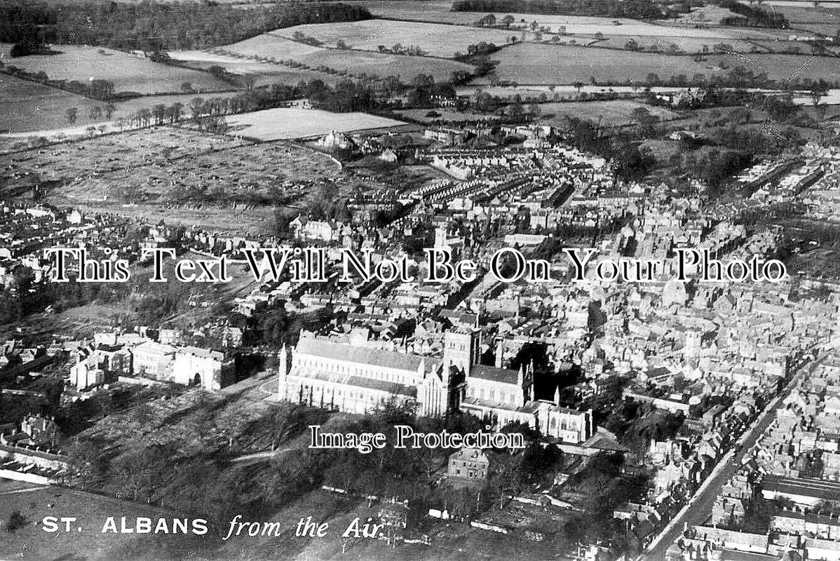 HF 2544 - St Albans From The Air, Hertfordshire