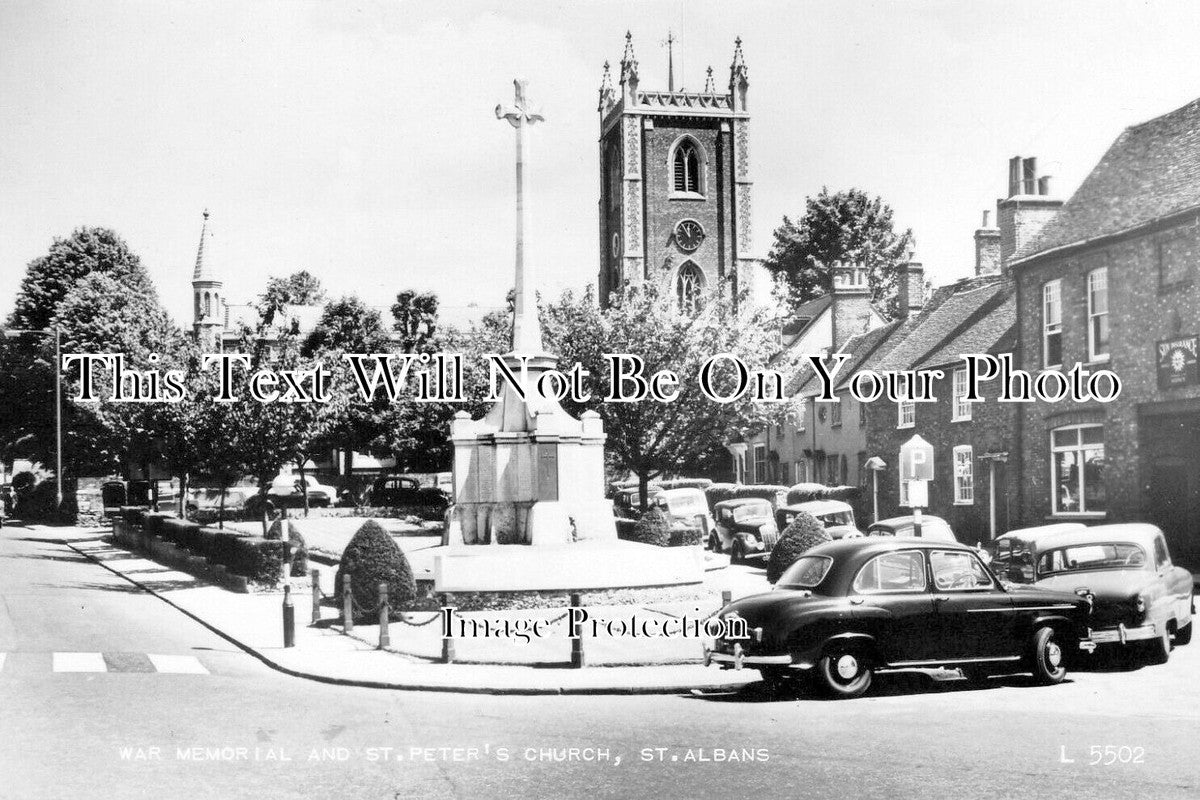 HF 2581 - St Albans War Memorial & St Peters Church, Hertfordshire