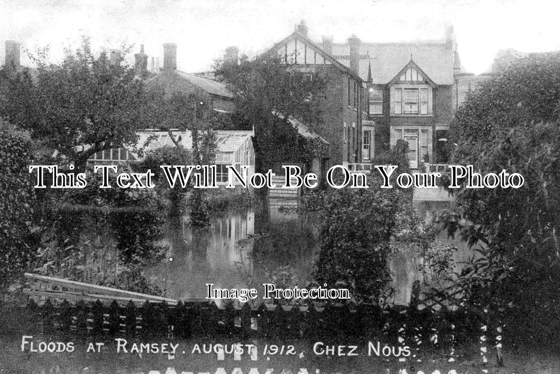 HU 351 - Floods At Ramsey, Cambridgeshire 1912