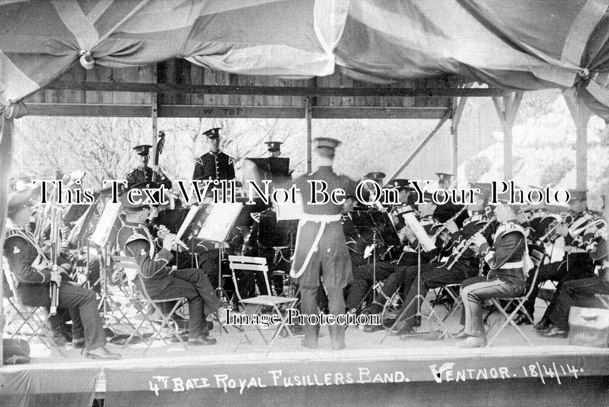 IO 1261 - 4th Btn Royal Fusiliers Band, Ventnor, Isle Of Wight 1914