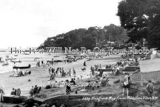 IO 1275 - Seagrove Bay From Pier, Seaview, Isle Of Wight c1930