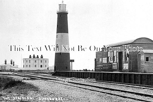 KE 6304 - Dungeness Railway Station & Lighthouse, Kent