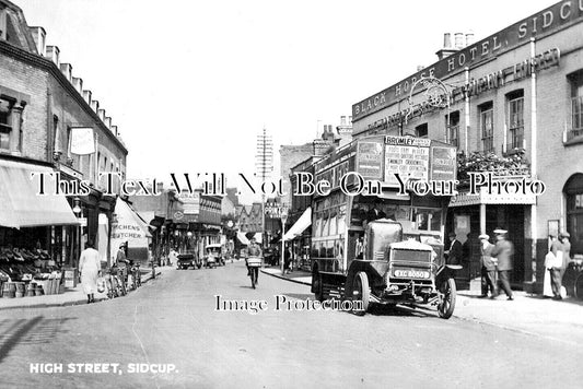 KE 6315 - The High Street & Black Horse Hotel, Sidcup, Kent