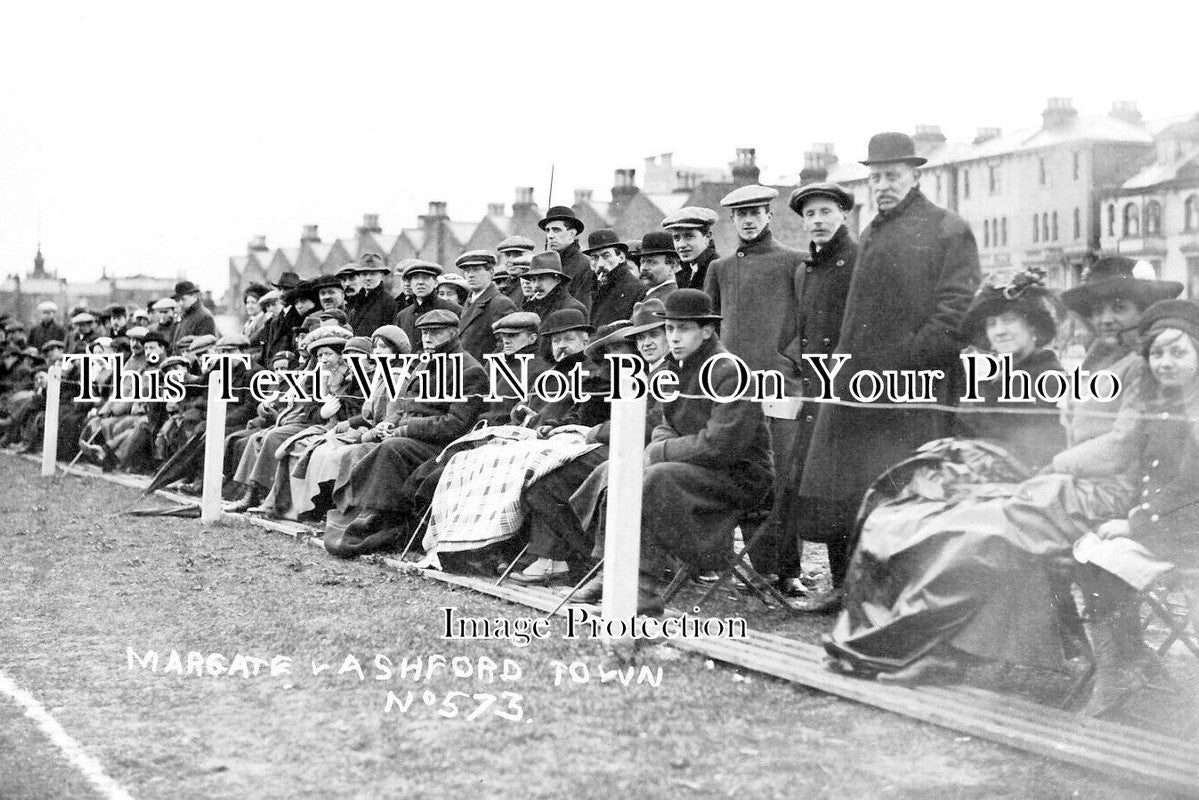 KE 6471 - Margate V Ashford Town Football Match, Kent c1910