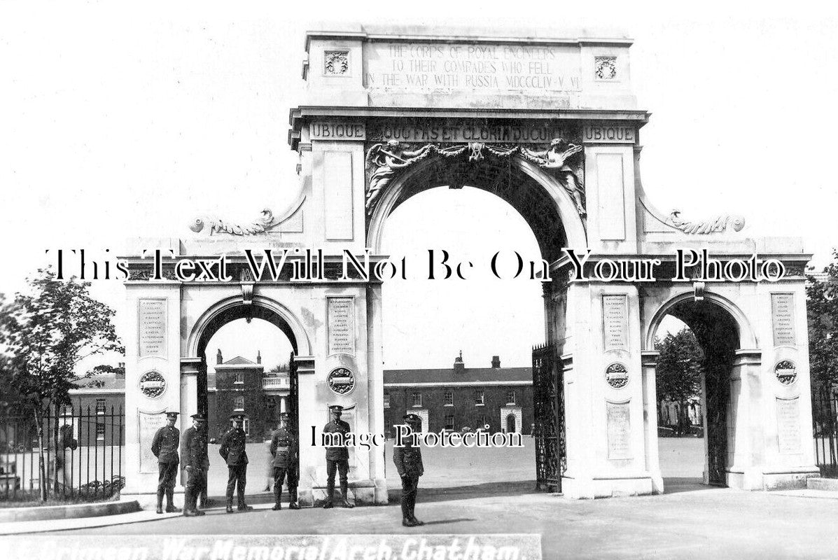KE 6474 - Crimea War Memorial Arch, Chatham, Kent c1910