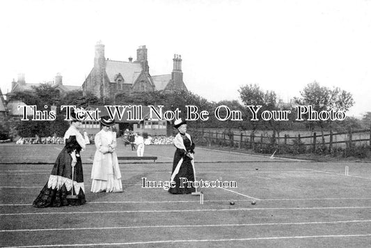LA 7374 - Rochdale Park Croquet Game, Lancashire