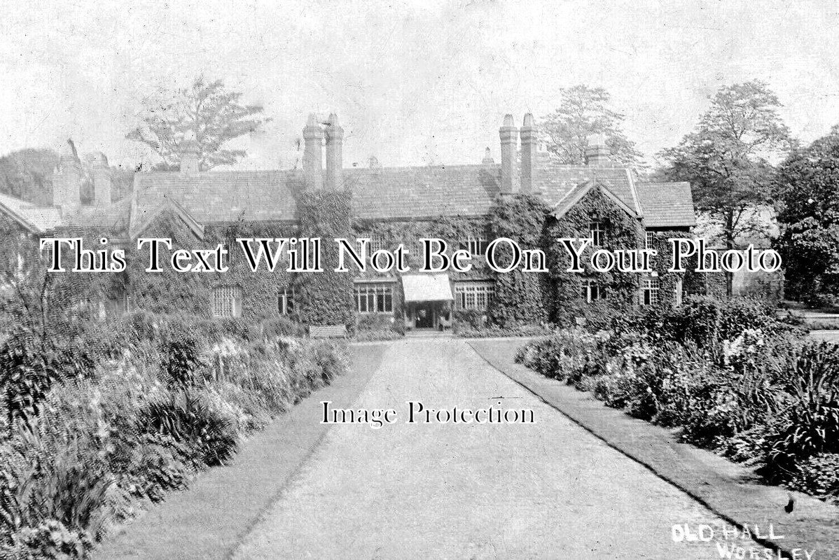 LA 7393 - Old Hall, Worsley, Salford, Manchester, Lancashire c1910