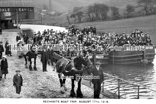 LA 7427 - Rechabite Boat Trip, Rochdale, Lancashire 1918